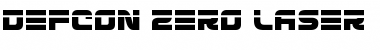 Defcon Zero Laser Regular Font