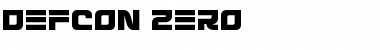 Defcon Zero Regular Font