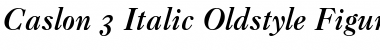 Caslon 3 RomanSC Italic Font
