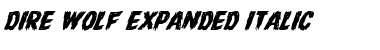 Dire Wolf Expanded Italic Expanded Italic Font