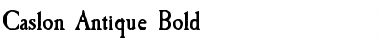 Caslon Antique Bold