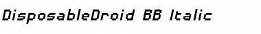 DisposableDroid BB Font