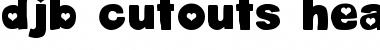 Download DJB Cutouts-Hearts Font