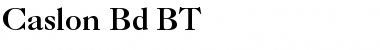 Caslon Bd BT Regular Font