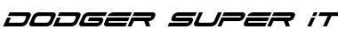 Dodger Super-Italic Italic Font
