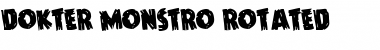 Download Dokter Monstro Rotated Font