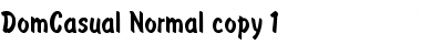 DomCasual Normal Font