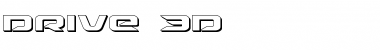 Drive 3D Regular Font