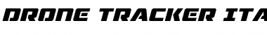 Drone Tracker Italic Italic Font