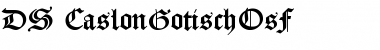 DS CaslonGotischOsF Regular Font