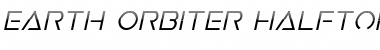 Earth Orbiter Halftone Italic Font