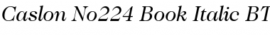 Download Caslon224 Bk BT Font