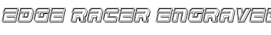 Download Edge Racer Engraved Italic Font