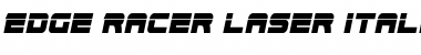 Edge Racer Laser Italic 2 Italic Font
