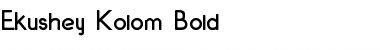 Ekushey Kolom Bold Font