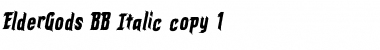 Download ElderGods BB Font