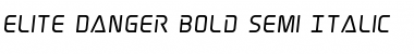 Elite Danger Bold Semi-Italic Bold Semi-Italic Font