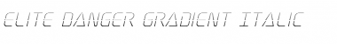 Elite Danger Gradient Italic Font