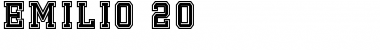 Emilio 20 Regular Font