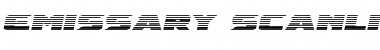 Emissary Scanlines Italic Italic Font