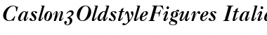 Caslon3OldstyleFigures Font Caslon3OldstyleFigures Font