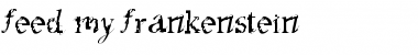 Download feed my frankenstein Font Download feed my frankenstein Font