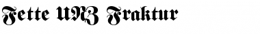 Fette UNZ Fraktur Regular Font