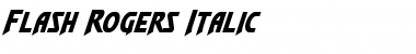Flash Rogers Italic Font