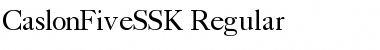 CaslonFiveSSK Regular Font