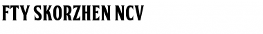 FTY SKORZHEN NCV Regular Font
