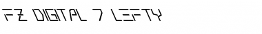 FZ DIGITAL 7 LEFTY Font