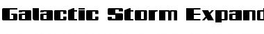 Galactic Storm Expanded Expanded Font
