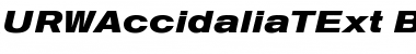 URWAccidaliaTExt Bold Italic