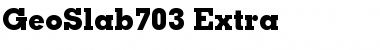 Download GeoSlab703-Extra Font