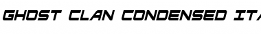 Download Ghost Clan Condensed Italic Font