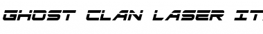 Ghost Clan Laser Italic Italic Font