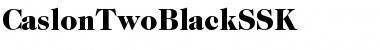 CaslonTwoBlackSSK Regular Font