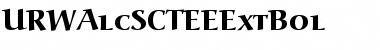 URWAlcSCTEEExtBol Regular Font