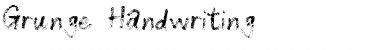 Grunge Handwriting Regular Font