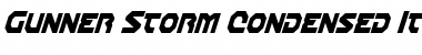 Gunner Storm Condensed Italic Condensed Italic Font
