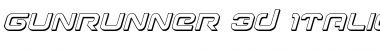 Download Gunrunner 3D Italic Font