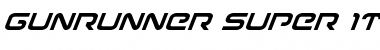 Gunrunner Super-Italic Italic Font