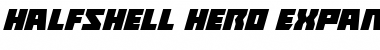 Halfshell Hero Expanded Italic Expanded Italic Font