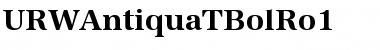 URWAntiquaTBolRo1 Regular Font