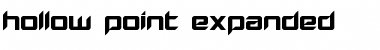 Hollow Point Expanded Expanded Font