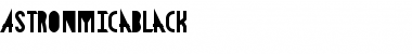 AstronmicaBlack Regular Font