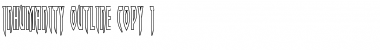 Inhumanity Outline Font