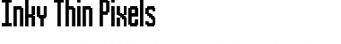 Inky Thin Pixels Regular Font