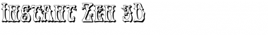 Instant Zen 3D Regular Font