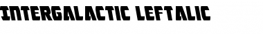 Intergalactic Leftalic Italic Font